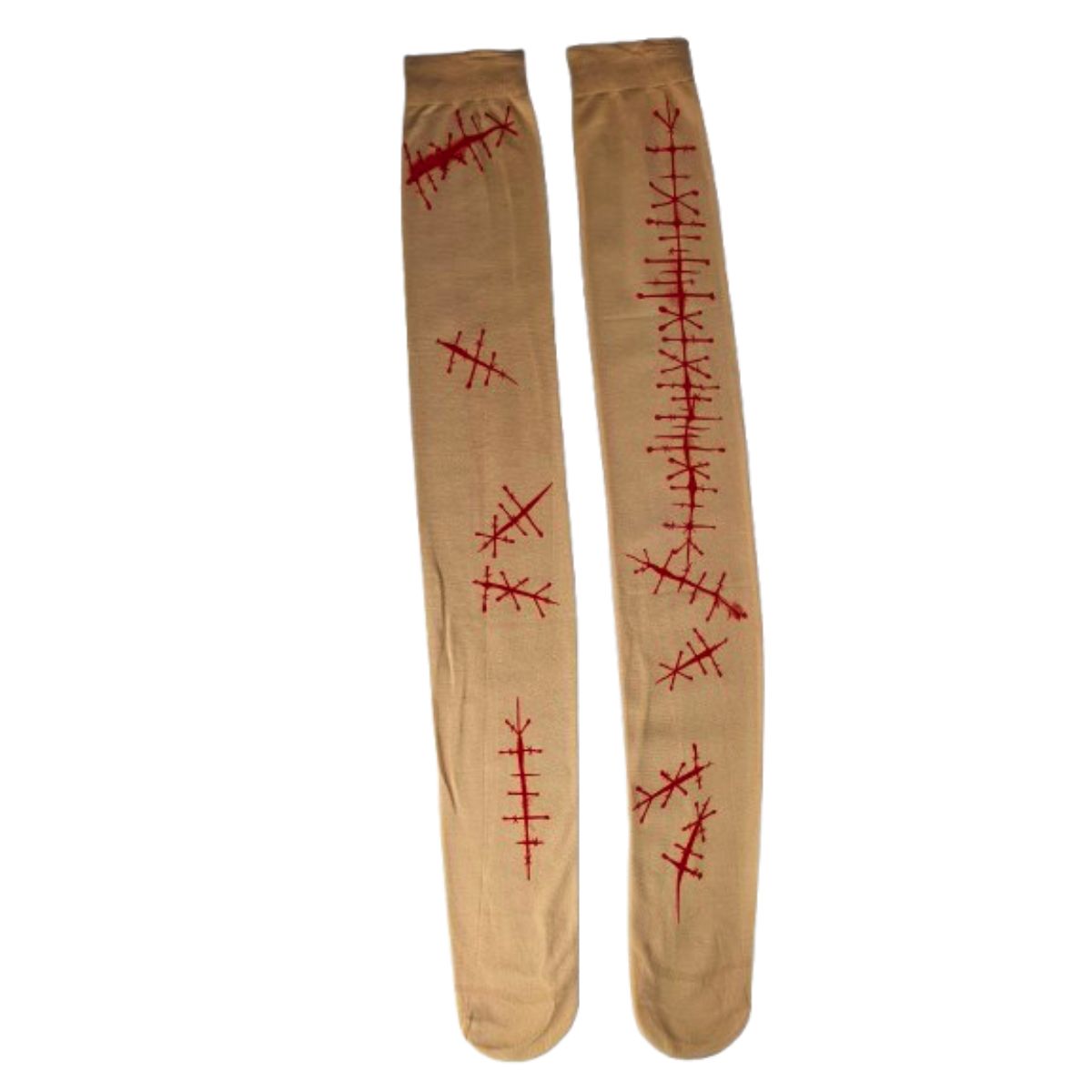 Meia Calça 5/8 Fantasia Cosplay Halloween Cicatriz Meia Calça 5/8 Fantasia Cosplay Halloween Cicatriz